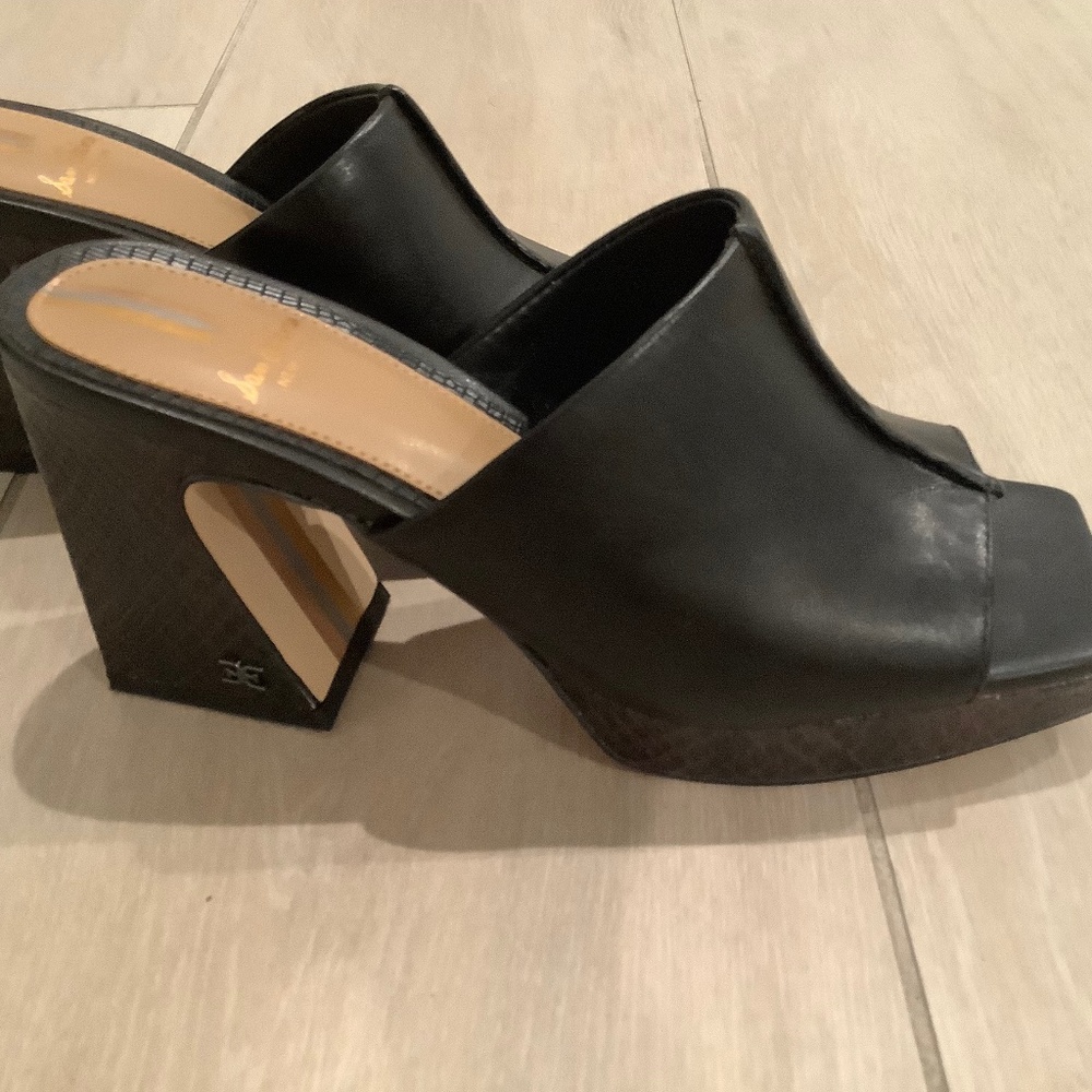 Sam Edelman Black Wedge platform sandal